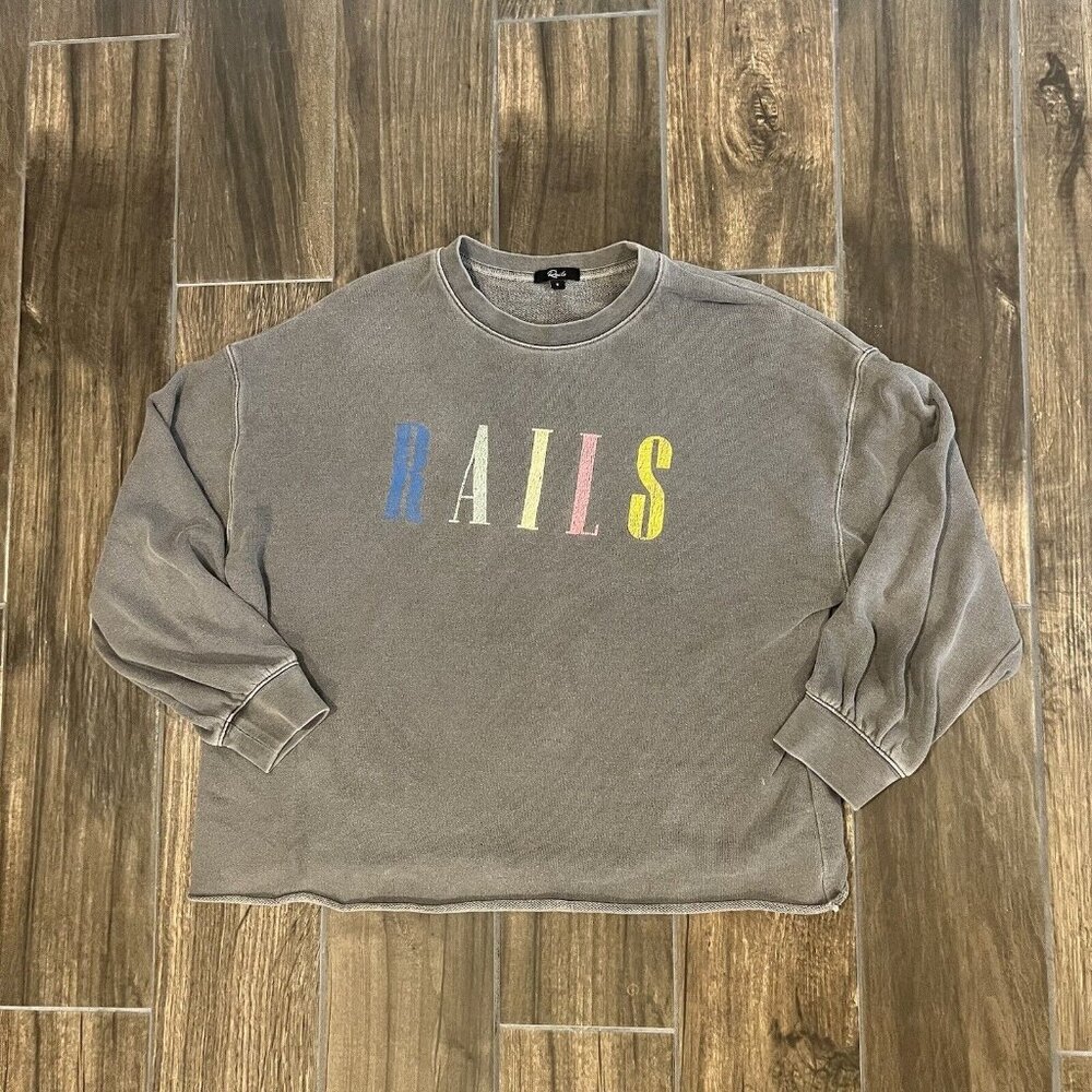 Rails Signature Sweatshirt Vintage Black (gray) Size Small